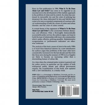 What is to Be Done About Law and Order by Jock Young