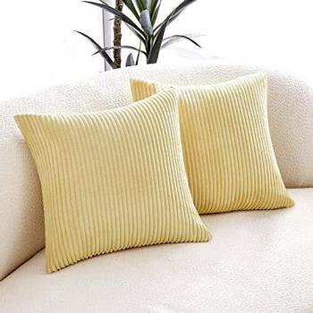Deconovo Dark Beige Cushion Covers Set of 2
