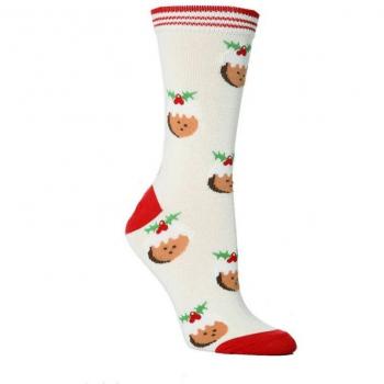 Chaussettes Festives en Coton Motif Élan