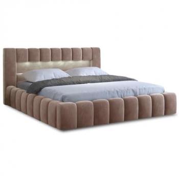 Best Mobilier Lit Caisse Bois Massif Taupe 160x200