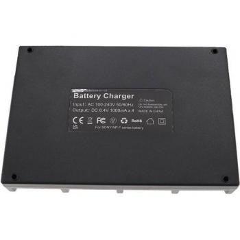 Chargeur quadruple Sony pour caméras action (CCD‑TR930, TR918E, TR950E, TR97) avec témoin de charge