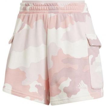 Pantalones Cortos adidas 3 Franjas Camuflaje Rosa para Mujer