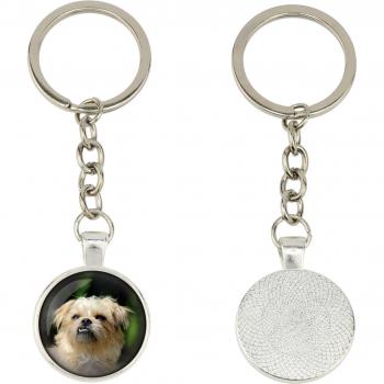 Art-Dog Silver Keychain