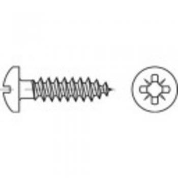 Halbrund-Pozidriv‑Schraube 4 mm/20 mm – TOOLCRAFT 1069682, 1000 Stück, A2 Edelstahl