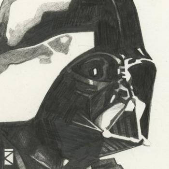 Impression artistique encadrée Darth Vader Star Wars
