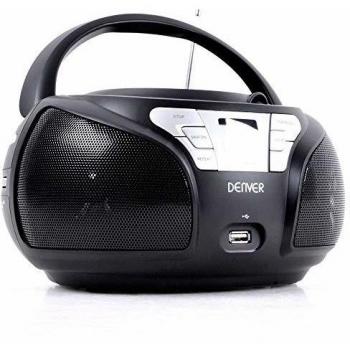 TÜV‑zulässige Denver TCU‑206 Black – USB, FM, AUX & CD‑Player