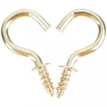 20Pcs 1/2 Inch Shouldered Screw Cup Hooks