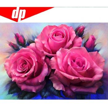 Diamond Blossom DIY Cross-Stitch Canvas