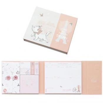 Caja de notas adhesivas Disney Bonjour Marie (licencia oficial)
