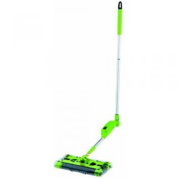 CLEANmaxx 07146 Dreh‑Besen G2 – Bodenreiniger, Akku, Lime Green