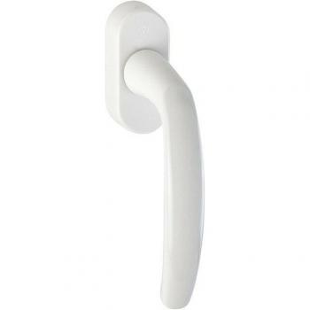 HOPPE Secustik Atlanta – Levier carré finition blanche RAL 9010, 7×9 à 19 mm