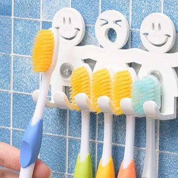 Set PortaEscobillas Succión 5 Dientes – Atractivo en Forma de Dibujos
