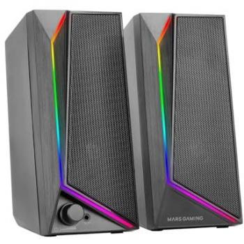 MARS GAMING MS72 15 W RGB Flow Bluetooth/USB White Speakers