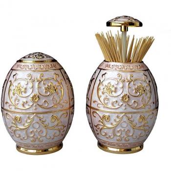 Vintage Zinc Alloy Toothpick Holder