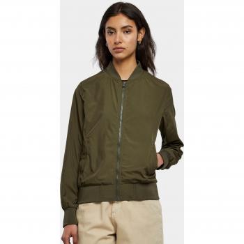 Build Your Brand Female Jacket in Dark Olive Size L
