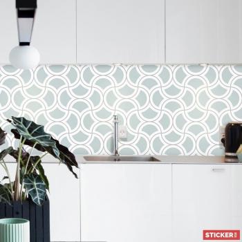 Écailles Marine Crédence 100x60 cm – Sticker Décor