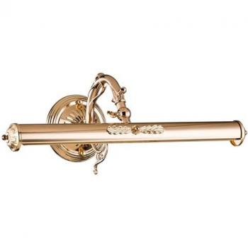 Bilderleuchte Gold 44,5 cm E14 2-flammig verstellbar Jugendstil