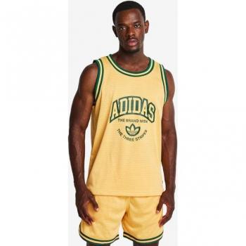 Adidas Yellow Men's Basketball Replica Jersey