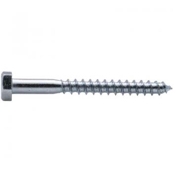 Tirefond Viswood 10x80 mm tête hexagonale zinguée (20 unités)