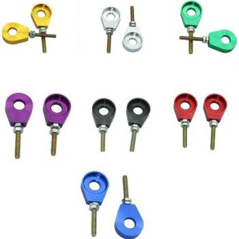 7 Colors 12mm Rear Wheel Axle Chain Tensioner for Motorcycle Modifications