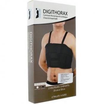 Ceinture Thoracique Électrique Noir 25 cm Cerecare Taille 4
