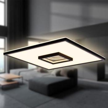 Plafoniera LED cromo opaco 42x42 cm