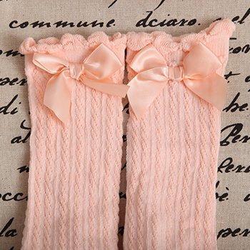 Calcetines Adorables para Niñas con Diseño de Pajarita