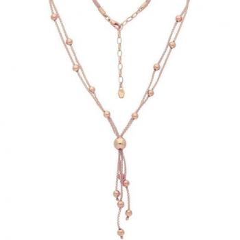 Elegante Kette mit Kugelelementen in Silber 925