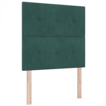 Button‑Tufted Dark Green Velvet Headboard, 80 cm – vidaXL