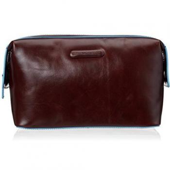 Piquadro Blue Square Kulturtasche Mahagoni