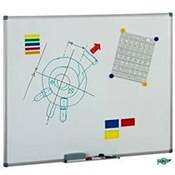 Pizarra blanca mate para proyección 100x122cm