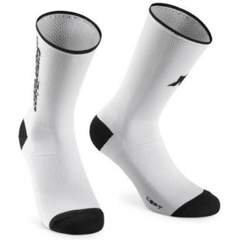 Assos Chaussettes RS Superléger, Couleur: Blanc/Noir, Taille: XS-S