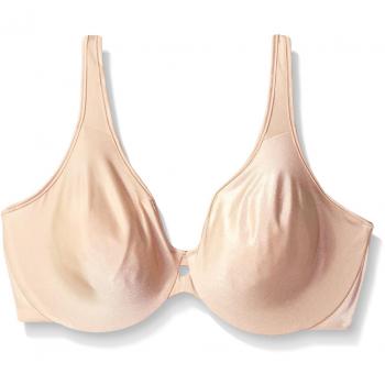 Bali Plunge Into Comfort Keyhole Minimizer Bra Tan 38-C