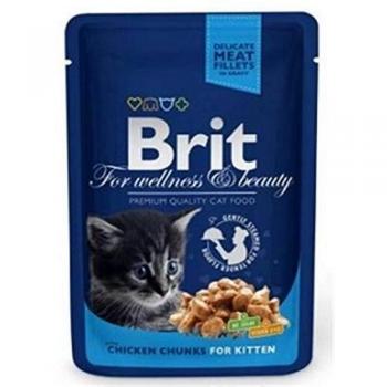 Sachets de Poulet Brit pour Chatons 100g