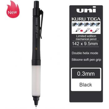 UNI M5-1009GG Mechanischer Bleistift, Gummimantel, 0,5mm und 0,3mm Blei