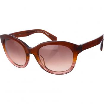 Jil Sander Women's Brown Oval Acetate Sunglasses