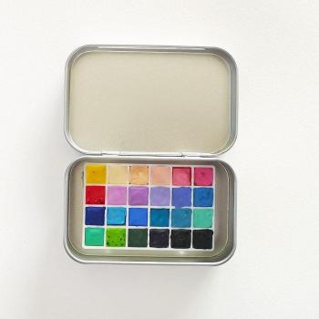 Set de Pintura con Acuarelas, 24 colores sólidos, 0,5 ml/1 ml
