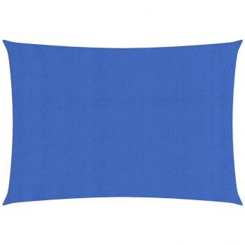 VidaXL Платно-сенник, 160 г/м², синьо, 2x4,5 м, HDPE