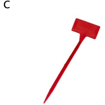 Plastic T-type plantetikette van 50 cm lengte voor classificatie en organisatie in tuinen