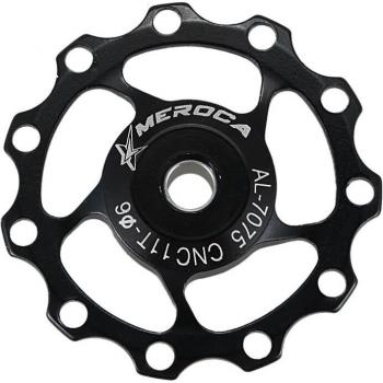 MEROCA dérailleur VTT Route 11/13T – Guide 8‑11 vitesses, alliage/métal, poulie, roulement, roue unique