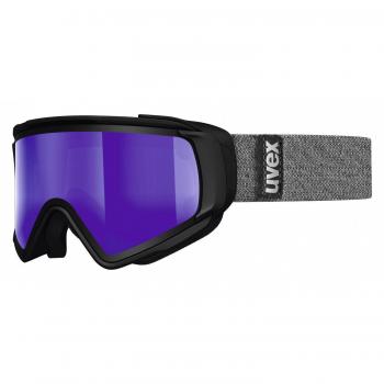Uvex Jakk Take off Ski Brille (2226 black mat, doppelte Linse, Litemirror Blau, Lasergold Lite/Klar)