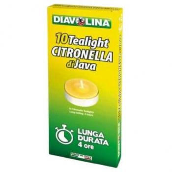 Candele Diavolina Tealight citronella di Java