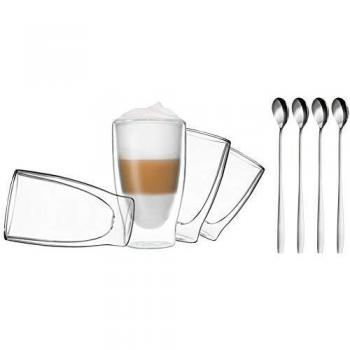 Edelstahl-Löffel Set für Latte Macchiato Gläser by Feelino