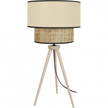 Tosel Lámpara de Mesa Madera Natural 50x30x30 cm