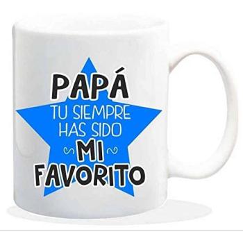 Taza Cerámica Papá – 237 ml con Mensaje