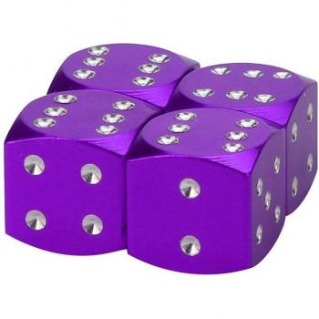 Classic 4‑Piece Dust Valve Caps – Retro Racing Style