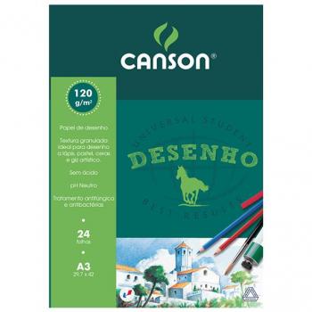 Bloco de Desenho Canson A3 120g 24 Folhas