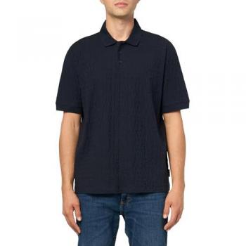Polo A Maniche Corte Armani Exchange con Logo Blu