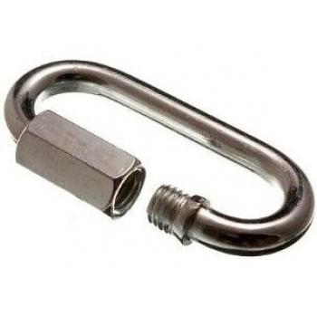 Durable Quick Link Chain Repair Shackle 9/32 BZP Zinc Plated Steel (Pack of 40)