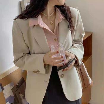 Veste de sport pour femmes, automne, poches à boutons, style britannique, couleur unie